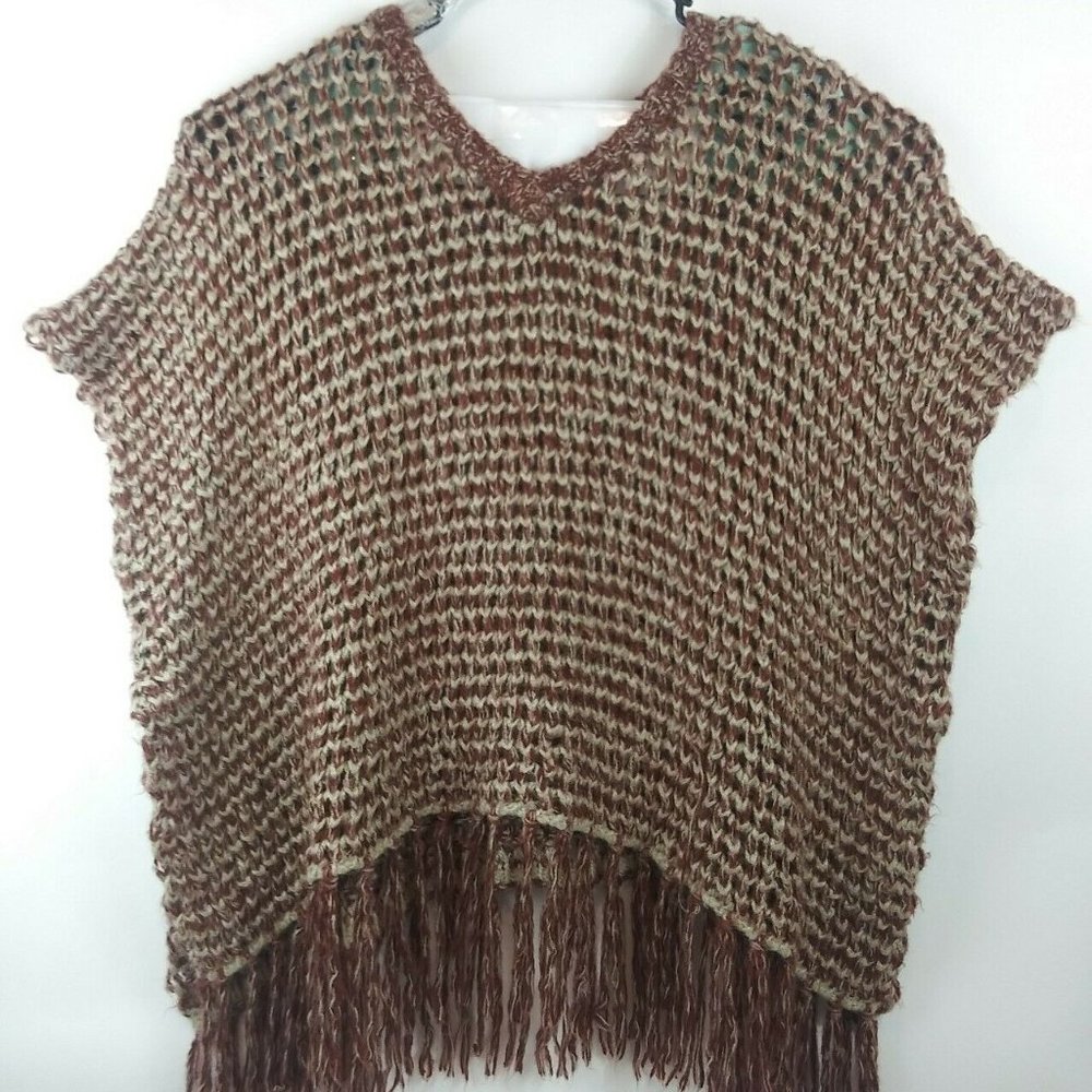 Anthro MOTH One Size Boho Oversized Shawl Tunic